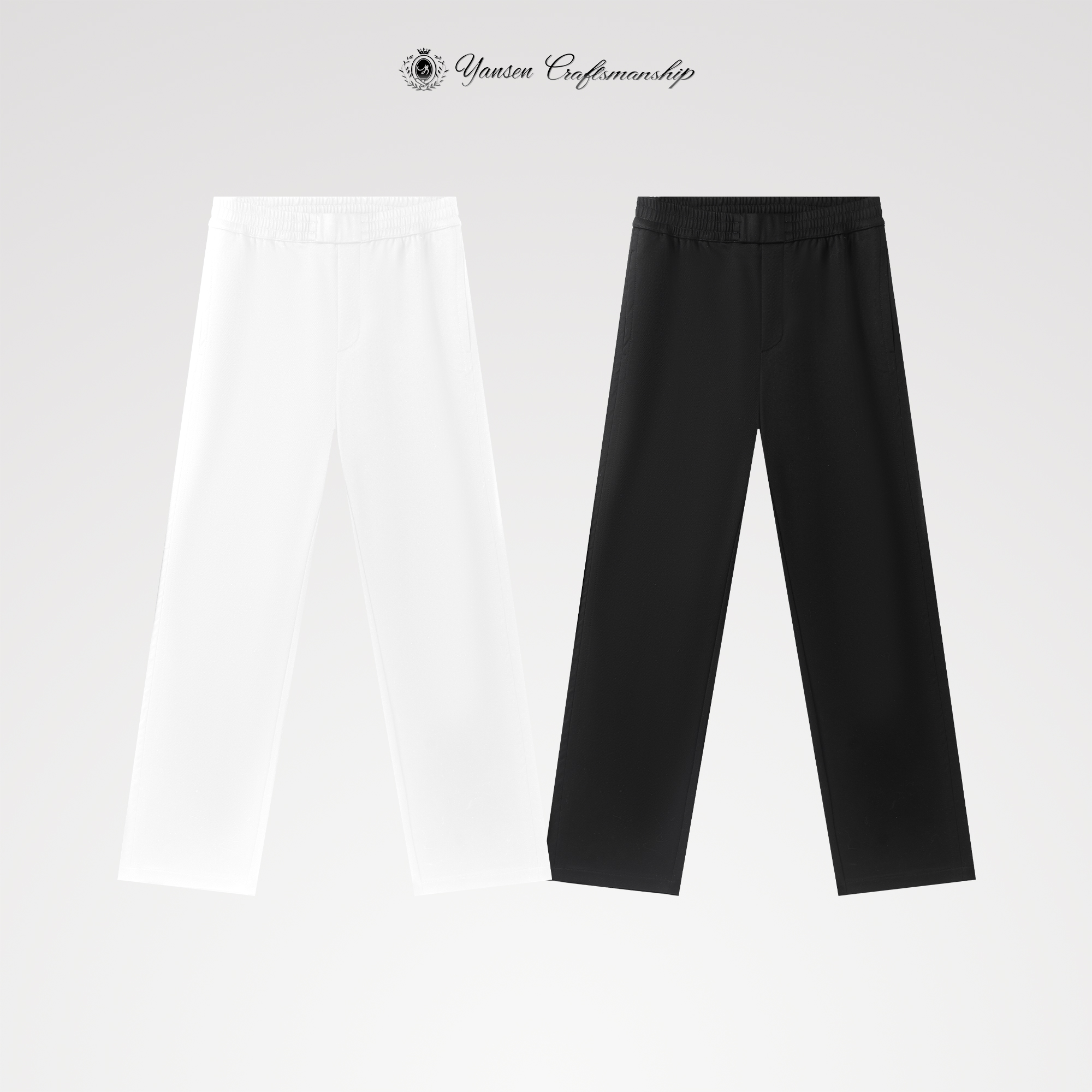 百搭纯色运动简约 直筒休闲裤 YSB1123