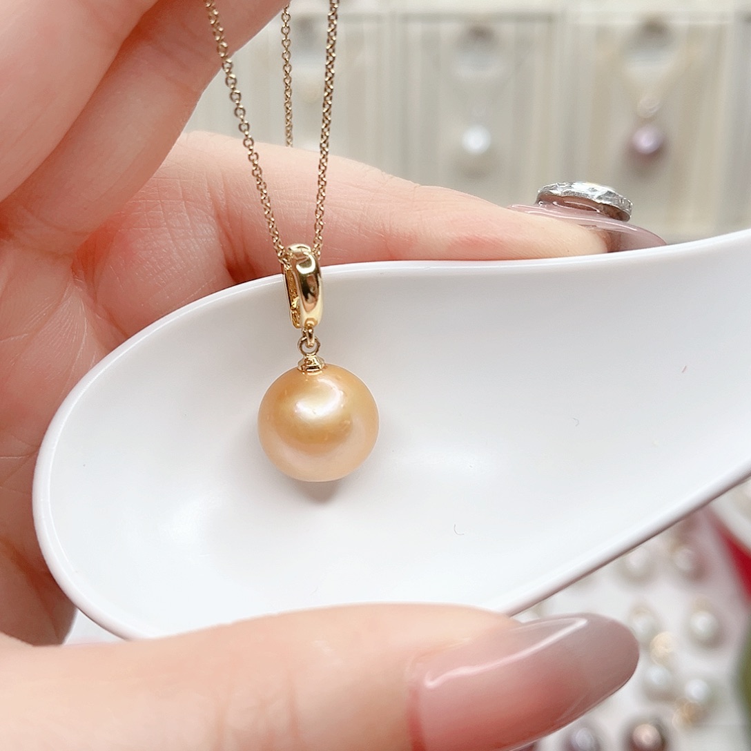 合金淡水珍珠吊坠(赠链)