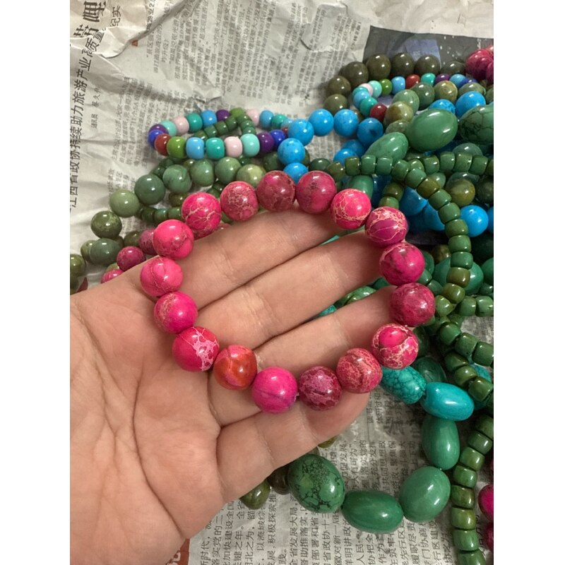 y9 高瓷玫红手链卡12