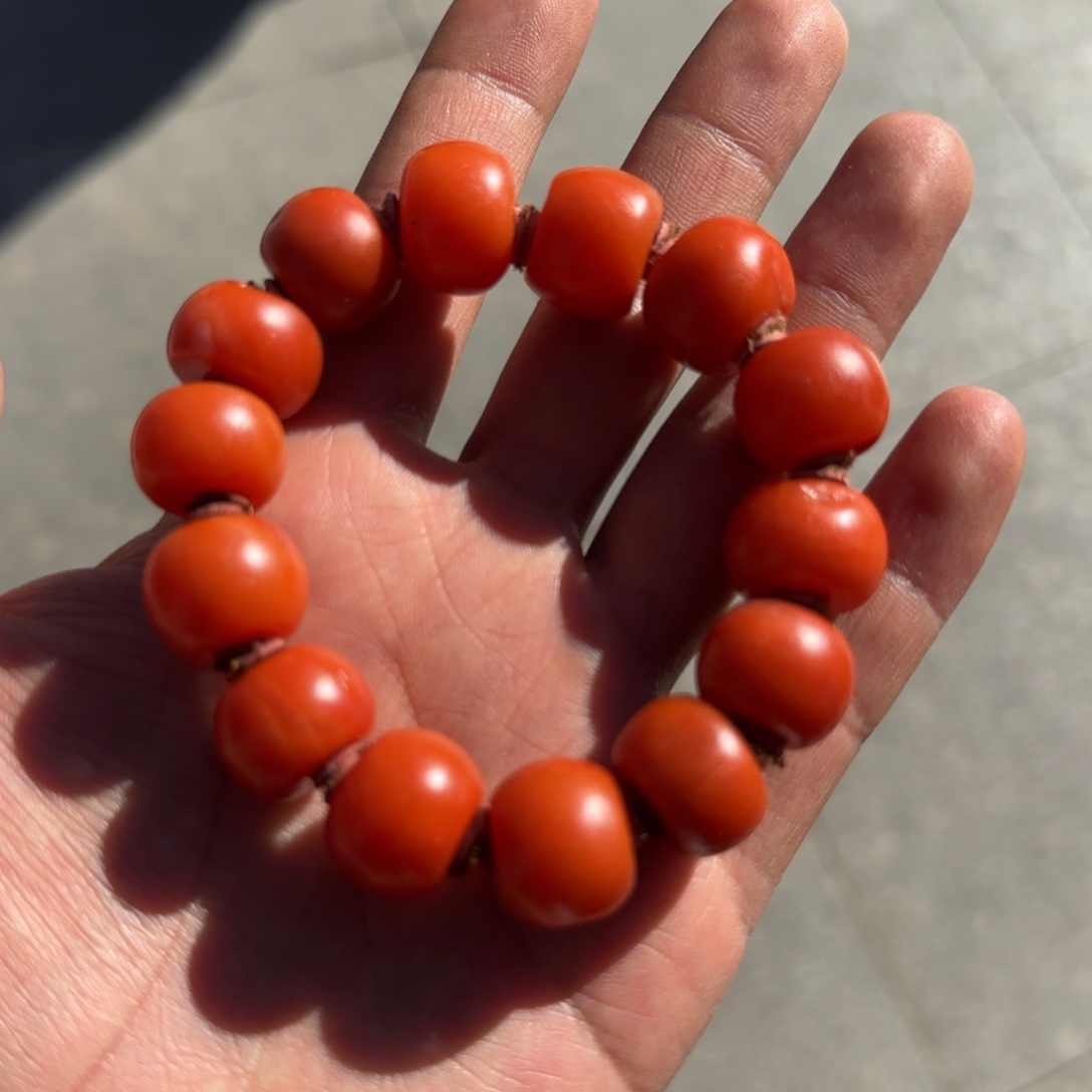 南红玛瑙未镶嵌手链