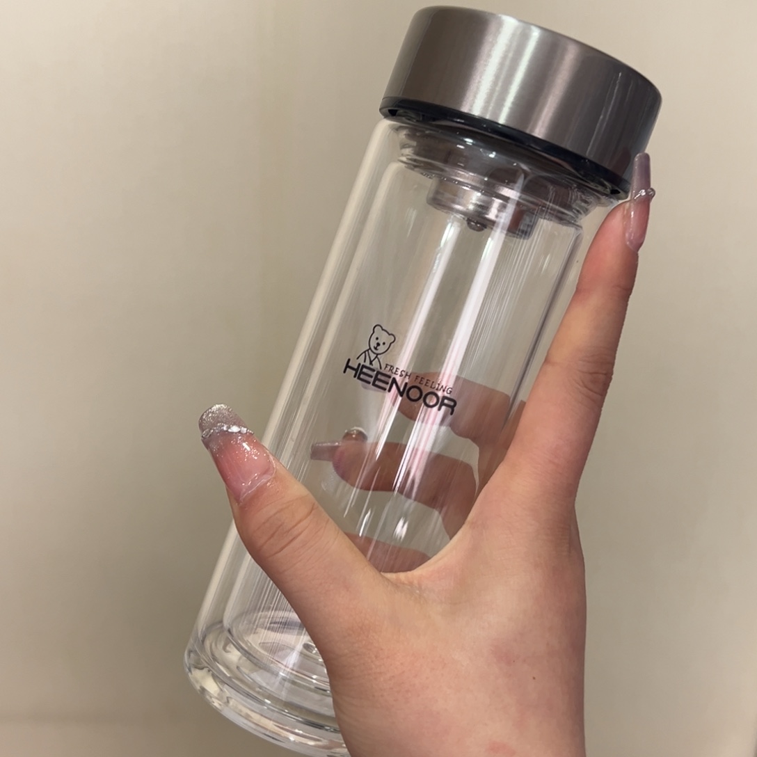 【闪购商品】双层经典265毫升高硼硅茶杯