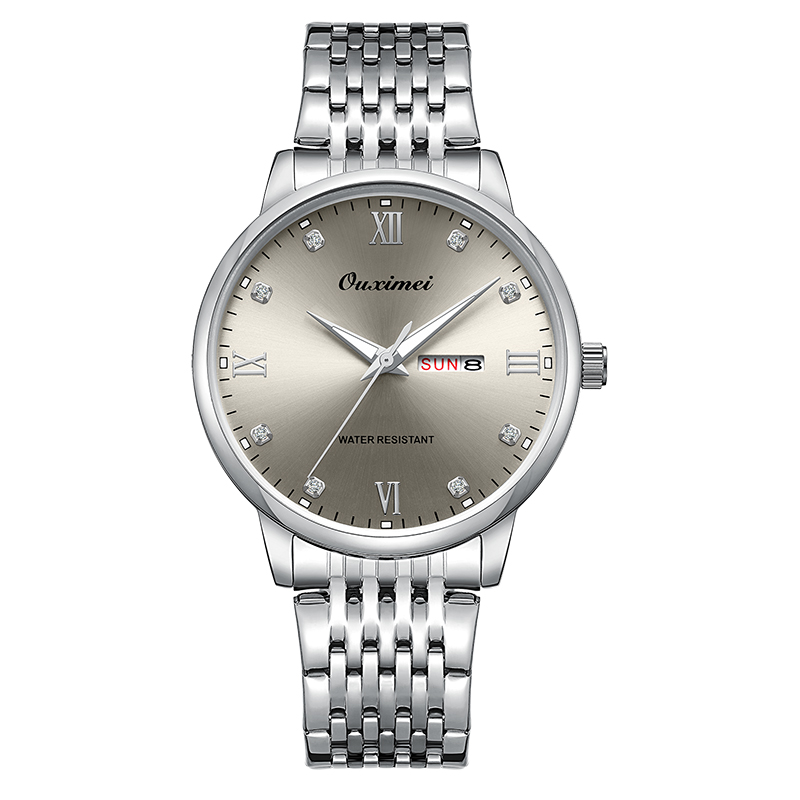 【19】欧西美新款男士铂爵灰系列个性防水男款腕表-L