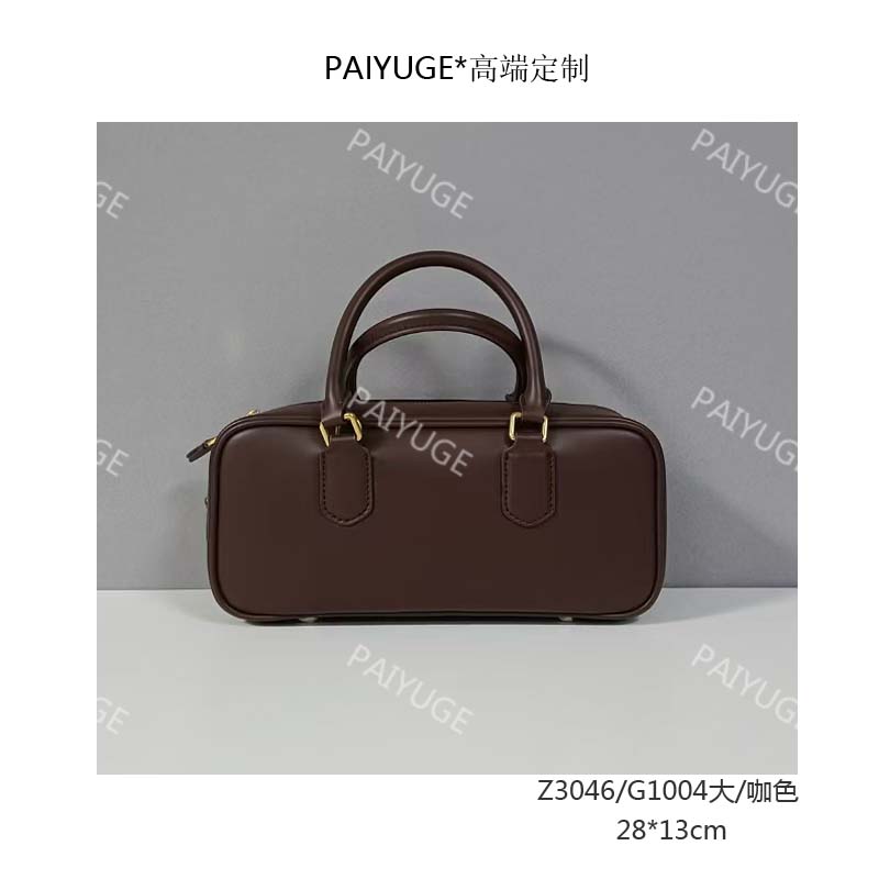 Z3046/G1004大/咖色 Paiyuge高端订制手工女士单肩斜挎手提包1880
