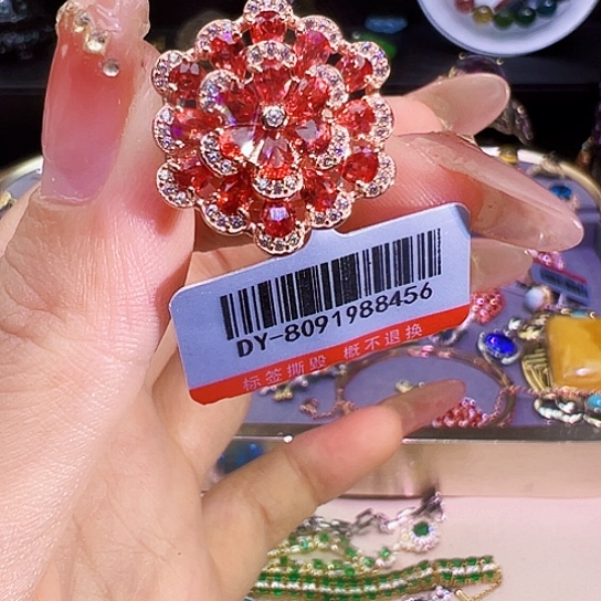 蓝宝石戒指银S925镶嵌