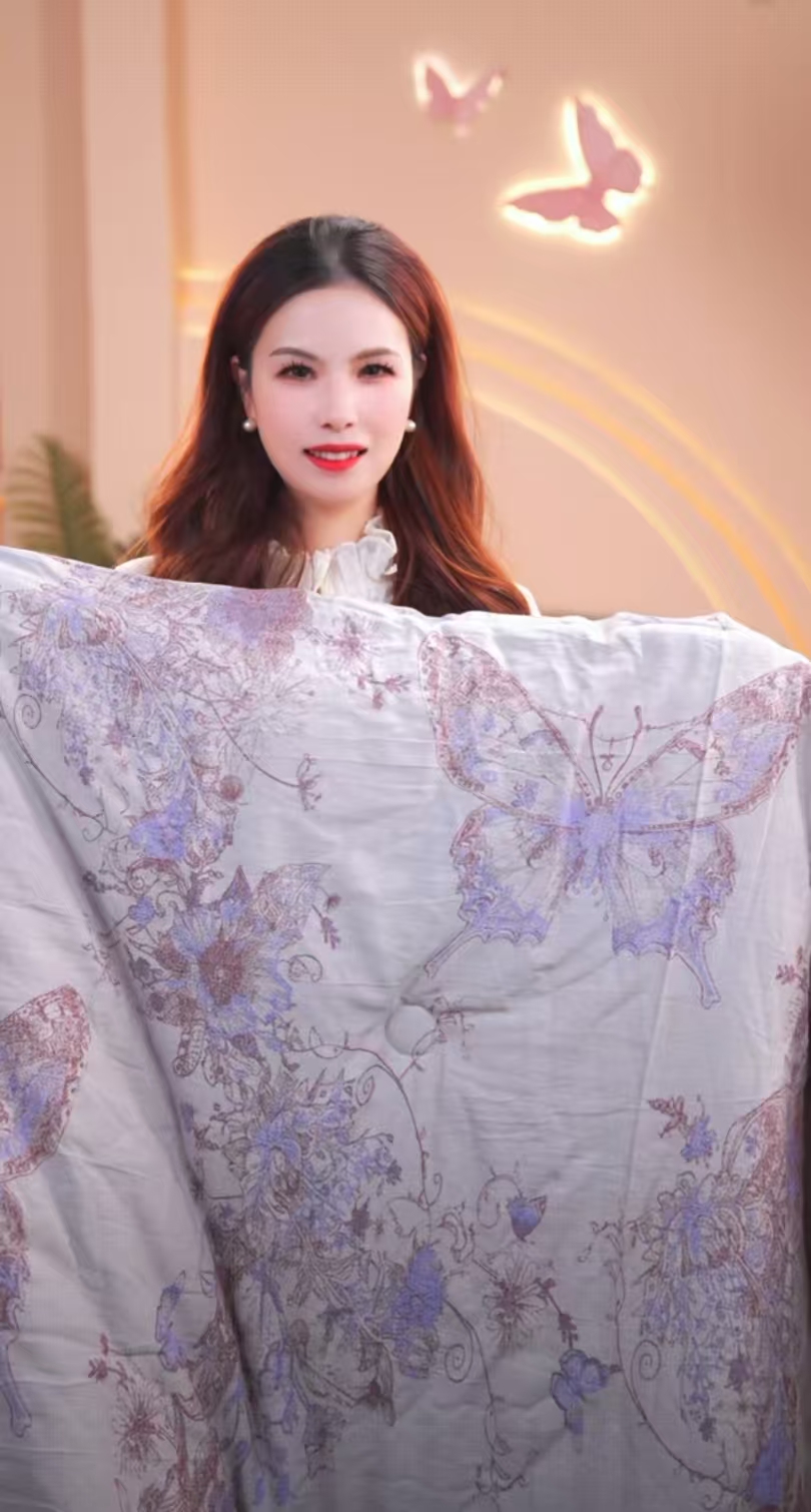 【紫蝶仙子】200*230CM养生定制高奢保暖石斛冬被