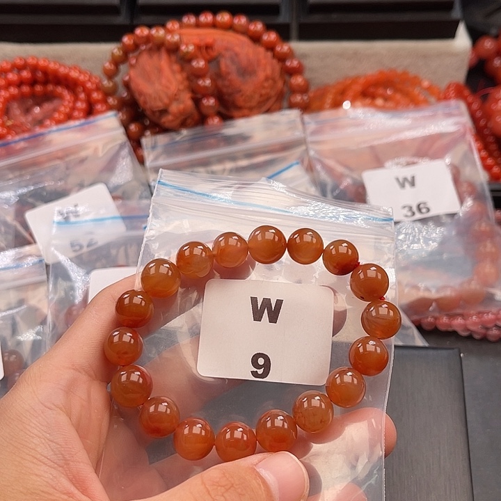 南红玛瑙未镶嵌多样性发货默认微瑕称重11mm