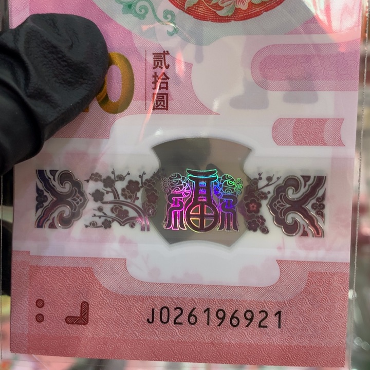 塑料蛇钞朦胧号标十026196921