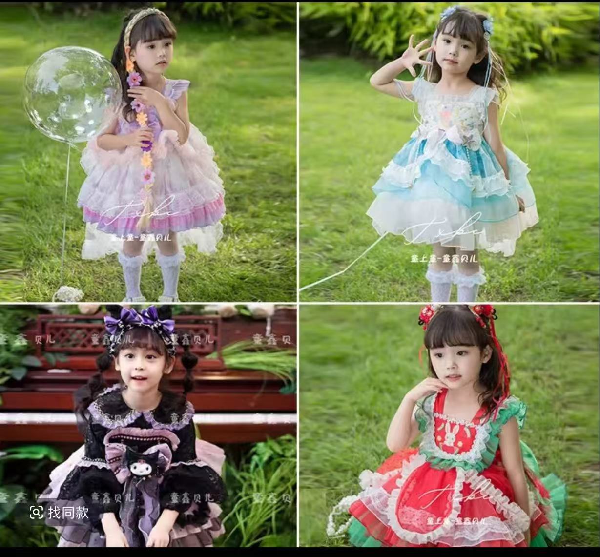 19新款女童时尚蓬蓬纱连衣裙（听号下单）洋气宝宝女童夏季蓬蓬纱裙