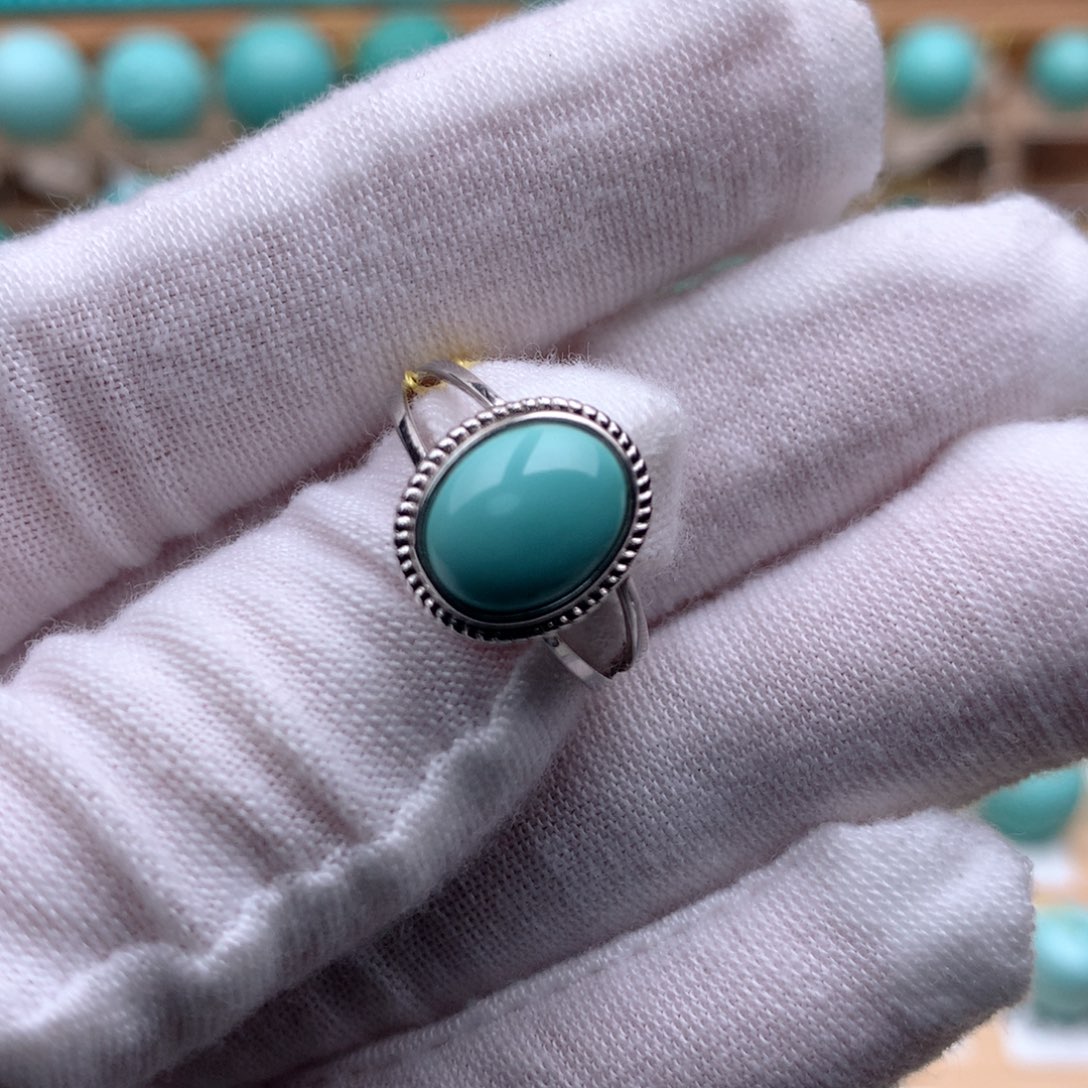 绿松石银S925镶嵌珠宝奇石