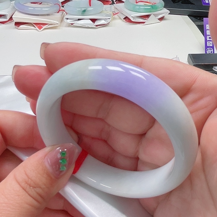 翡翠手镯未镶嵌缅甸翡翠手镯56圈