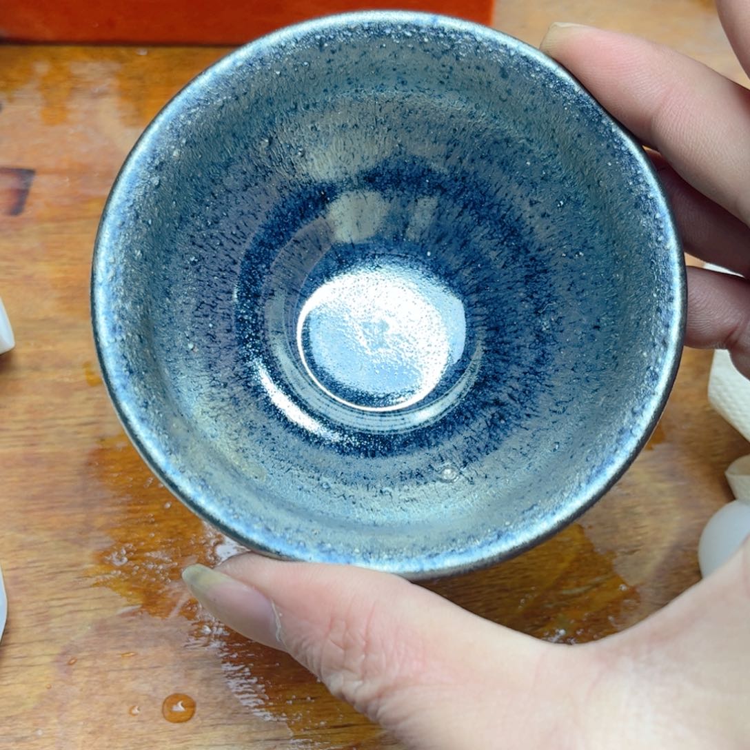 建盏柴烧茶盏建盏直播茶盏