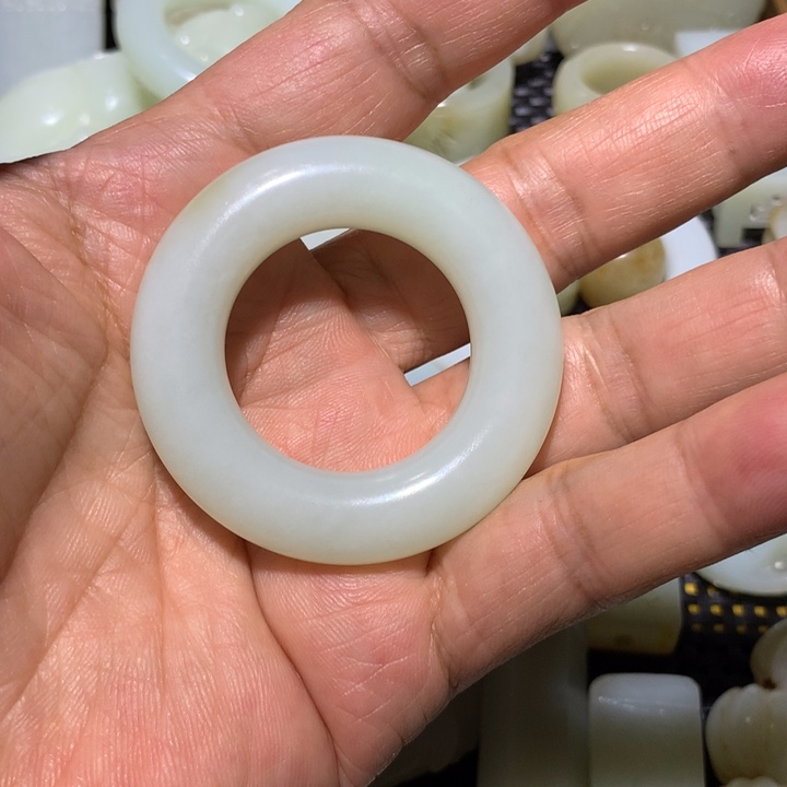 和田玉（白玉）颈饰未镶嵌蓝*1