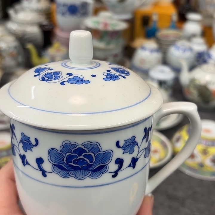 旺***旺陶摆件景德镇陶瓷办公杯