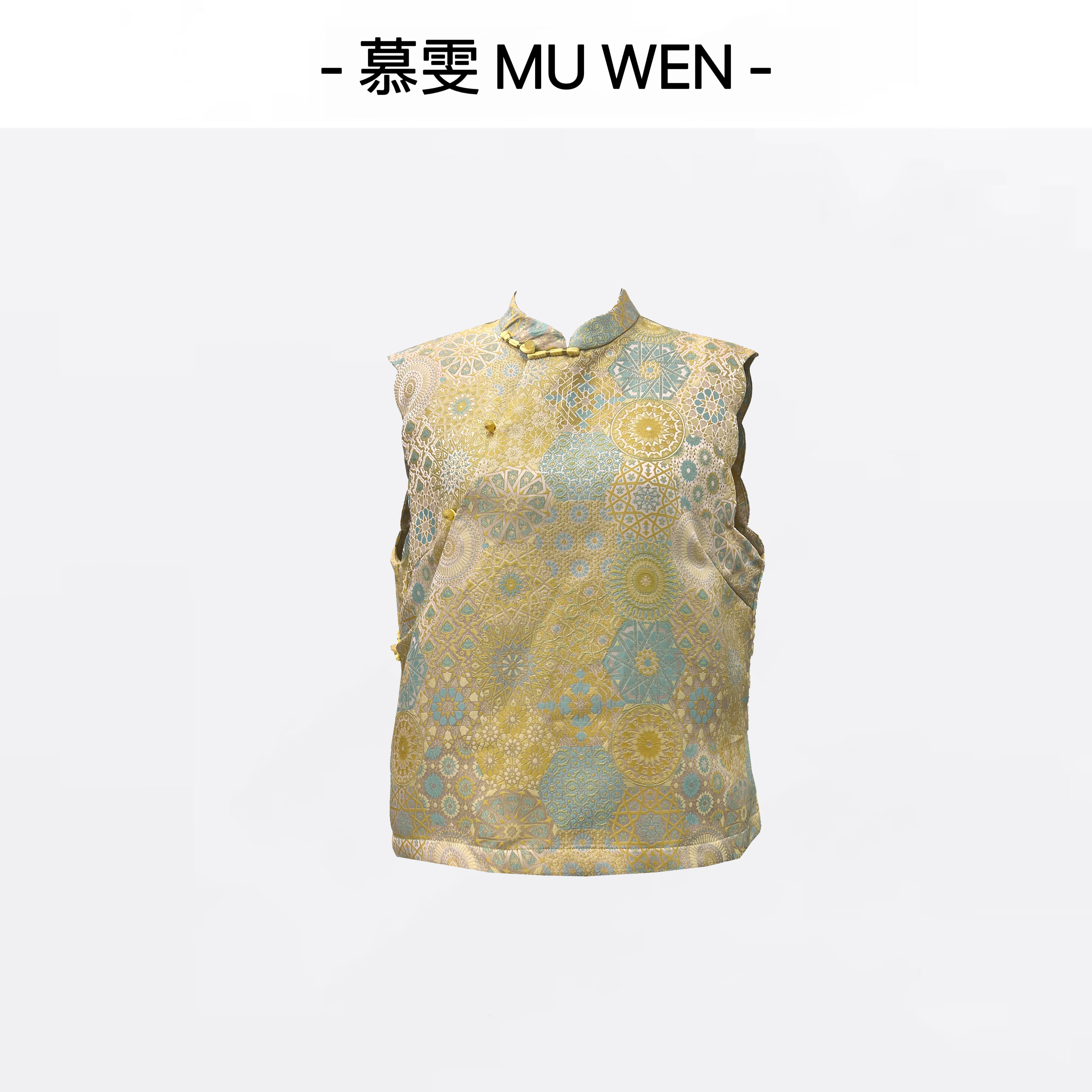 【金色阳光】早秋国风提花显瘦上衣马甲25146230