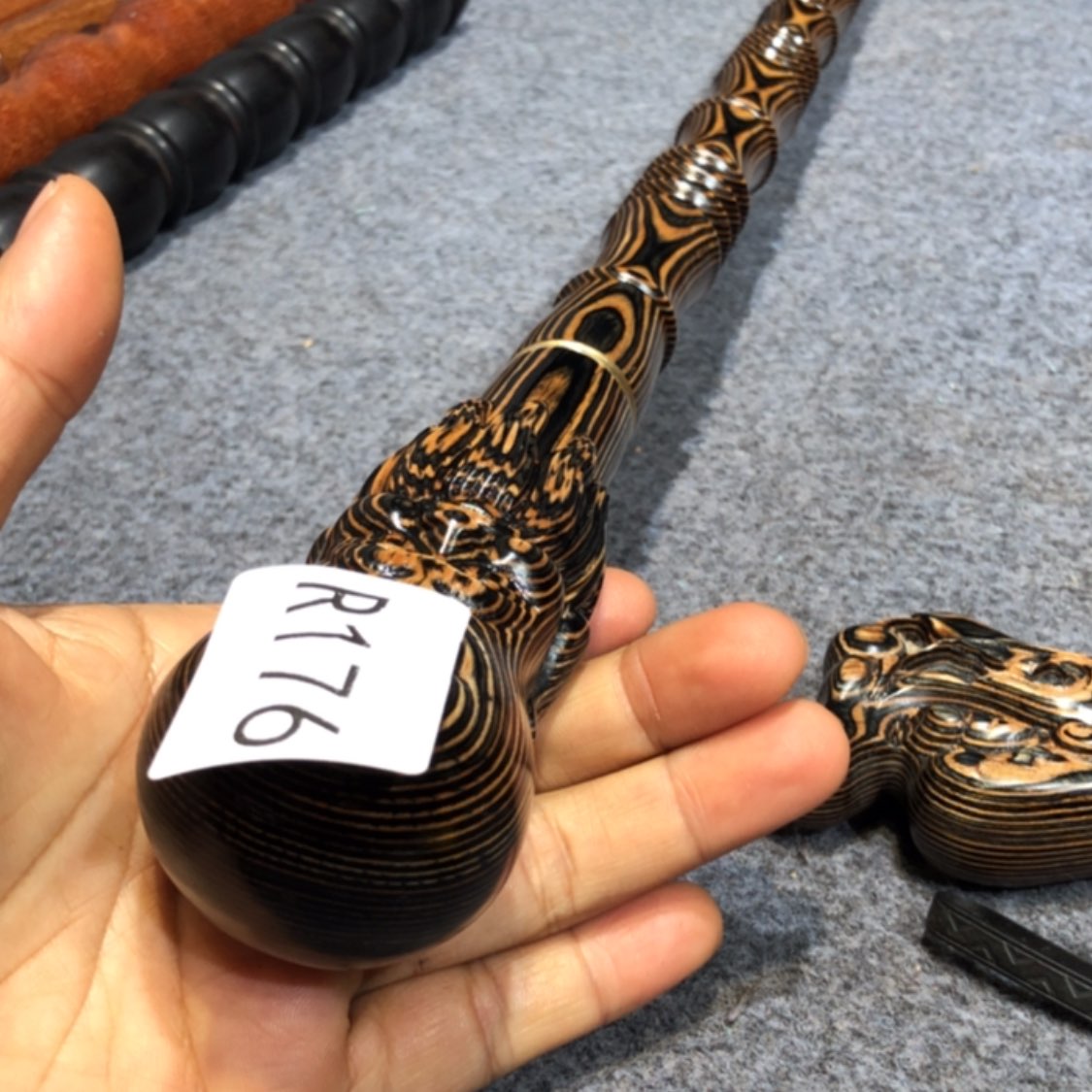 【闪购商品】木东**。斑马木寿星手杖一根176