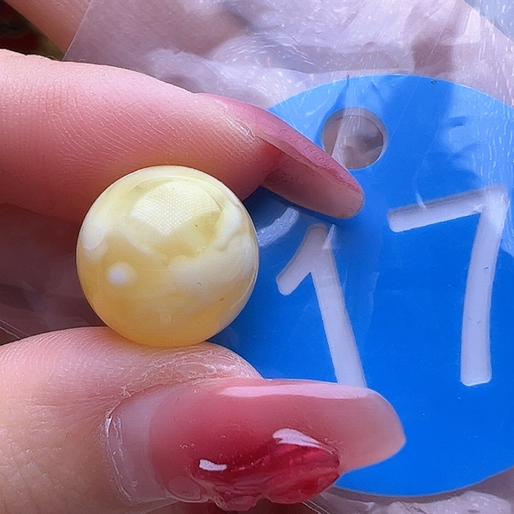 蜜蜡裸石未镶嵌13mm圆珠