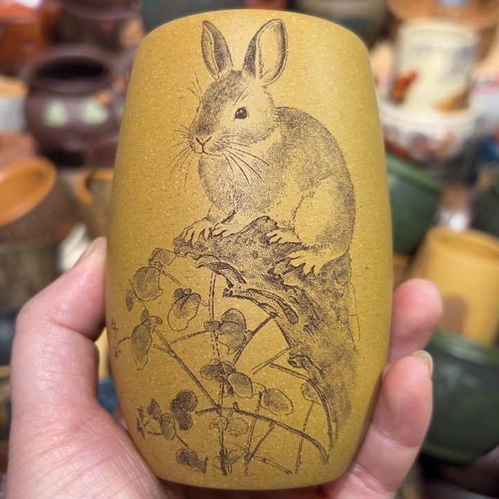 紫砂茶杯宜兴紫砂主人杯