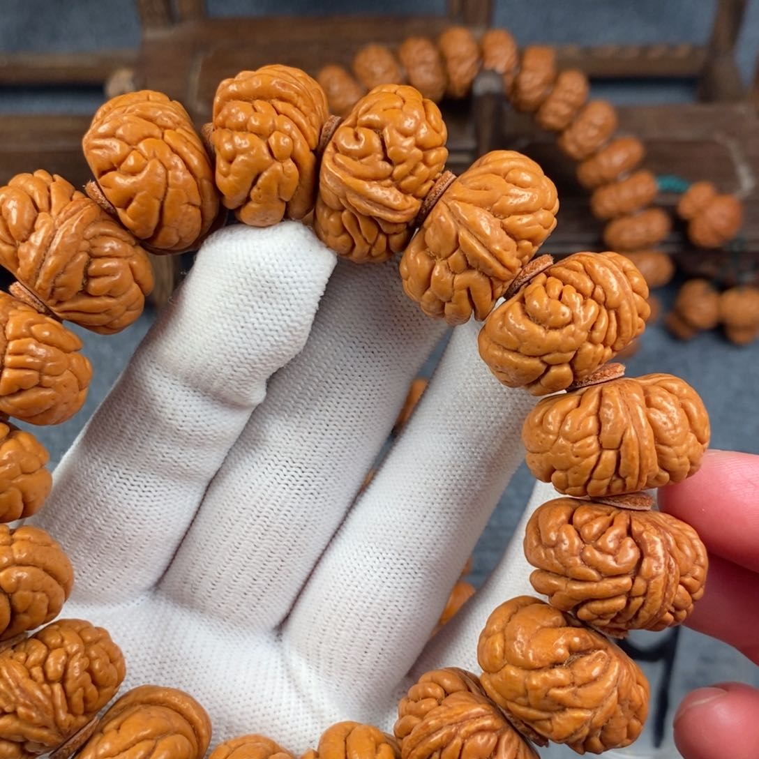 桃核手串11号龙纹桃核手串