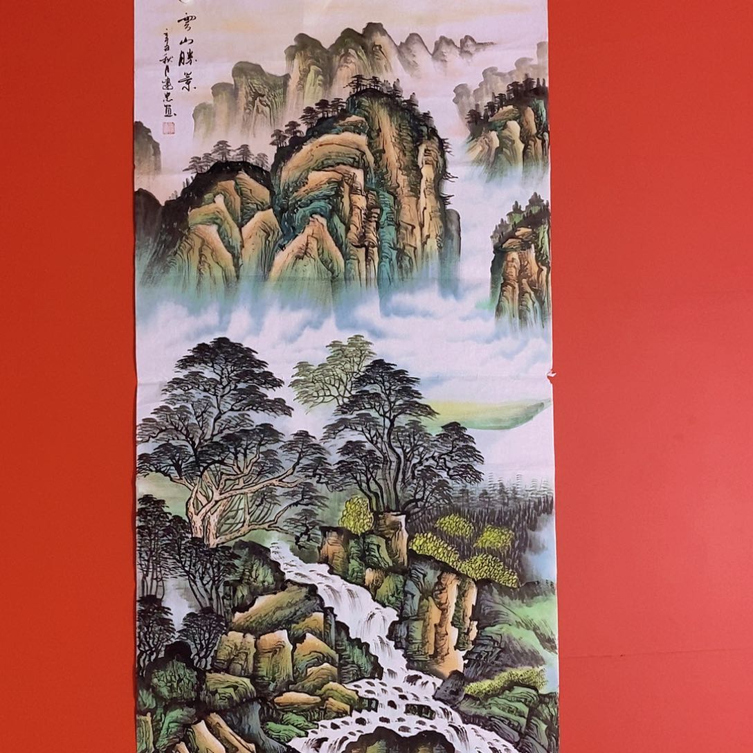 国画山水花鸟国画作品