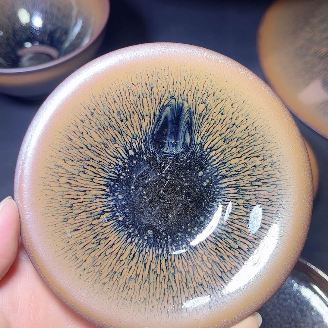 茶盏小***?金兔毫盏托茶器