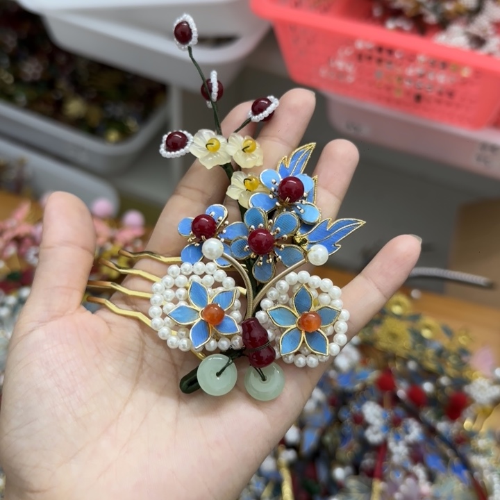 醋酸铁合金鹅毛仿点翠