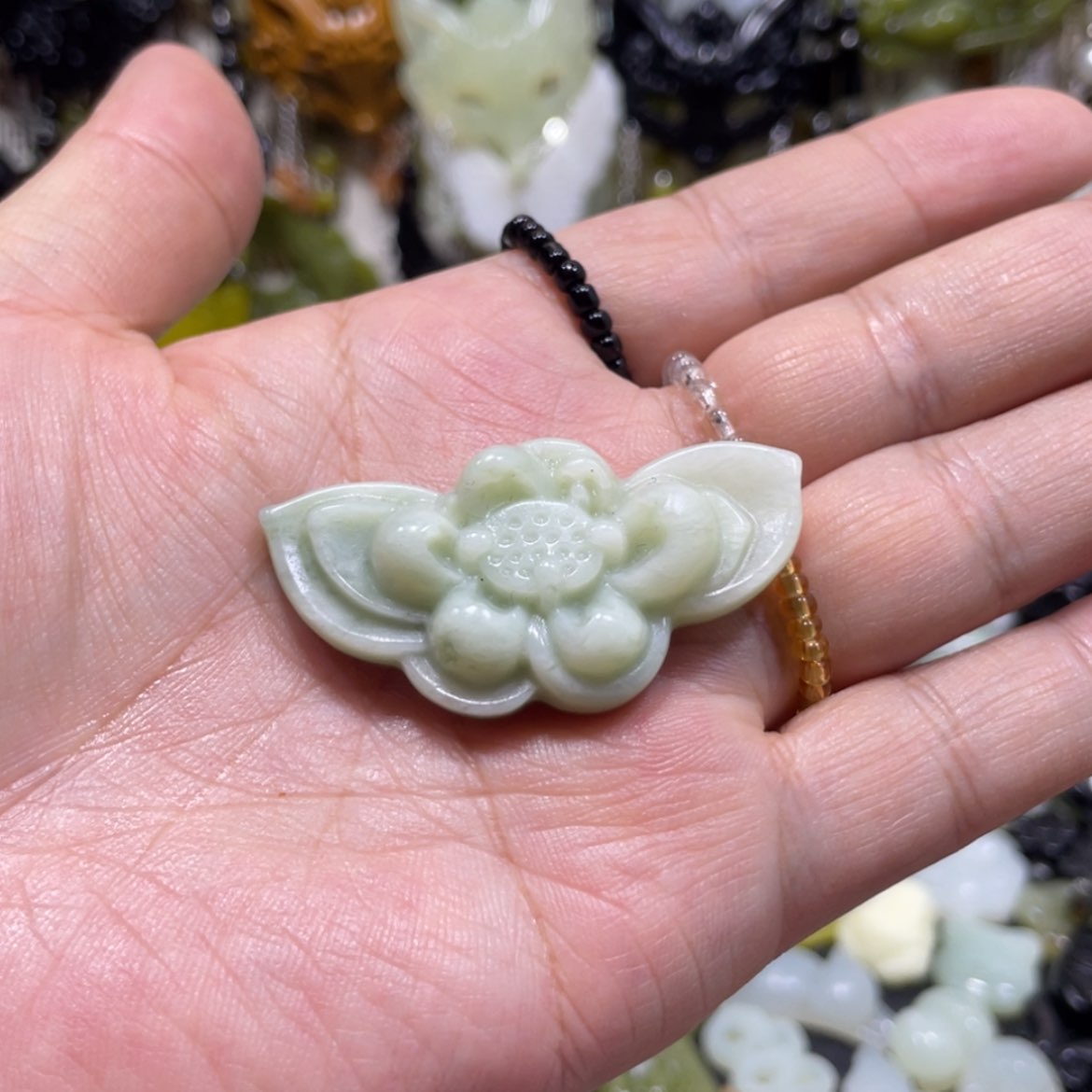 【闪购商品】岫玉颈饰未镶嵌45吊坠