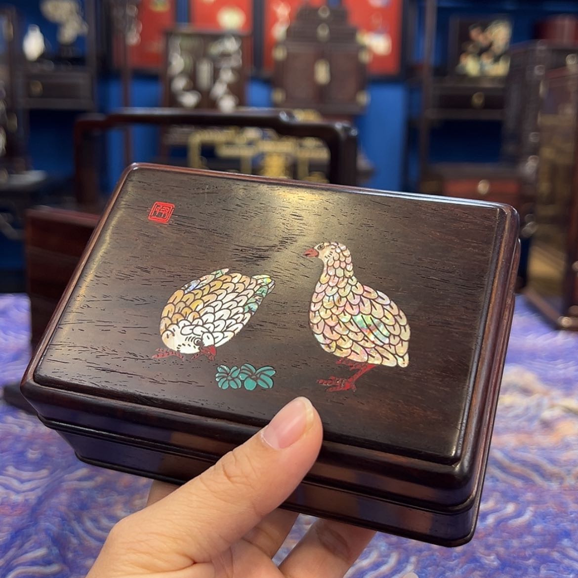 【闪购商品】红酸枝木类成套家具盒子