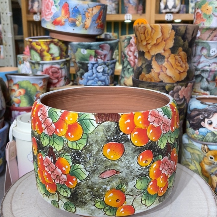 红陶景德镇艺术手绘作品