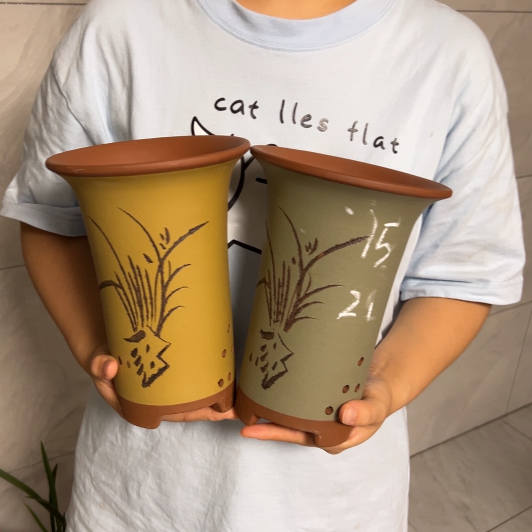 宜兴川阁紫砂花盆