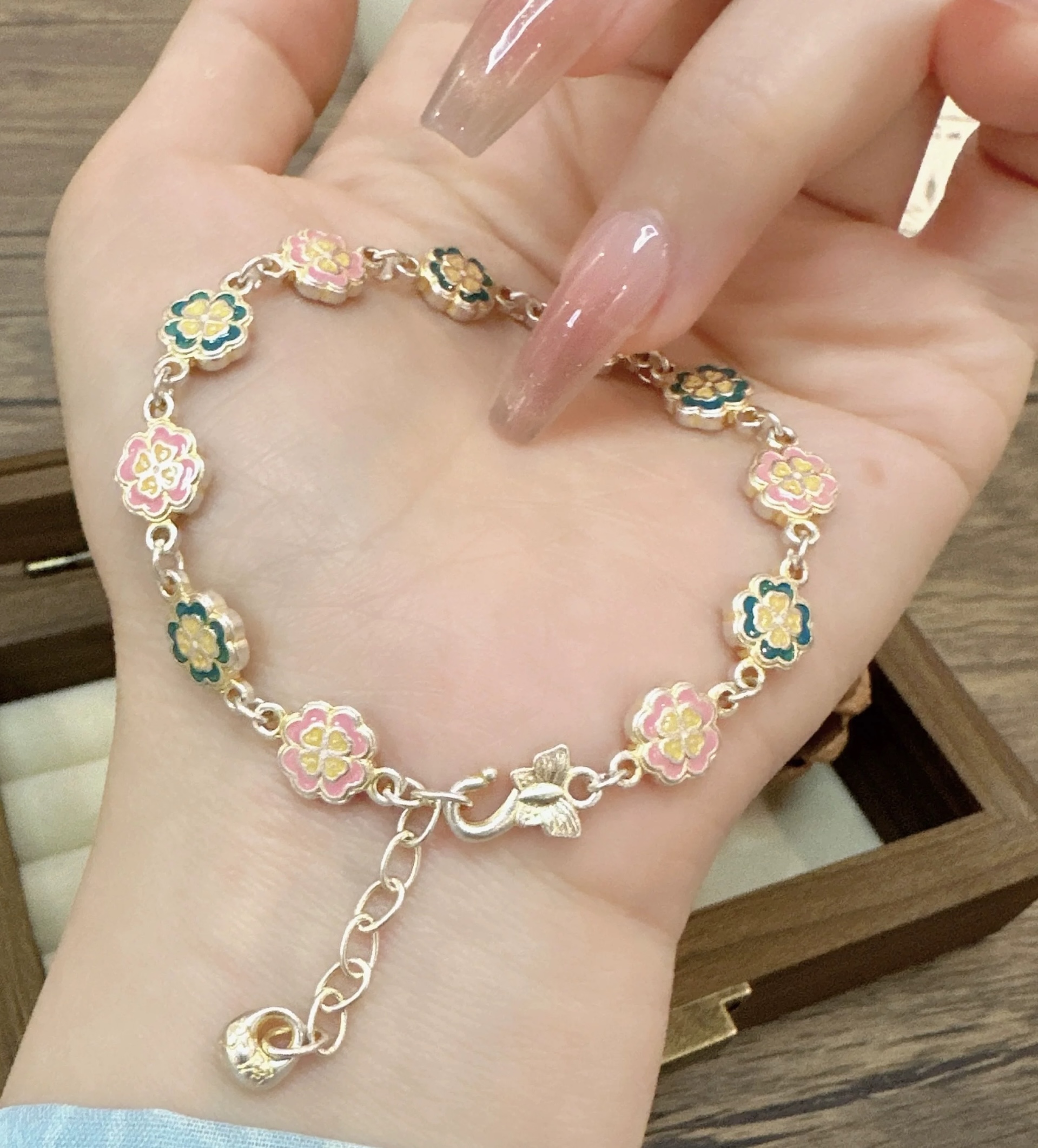 足银手链 37号链接 【手链盘缠】足银999.9 清库存带证书礼盒包装