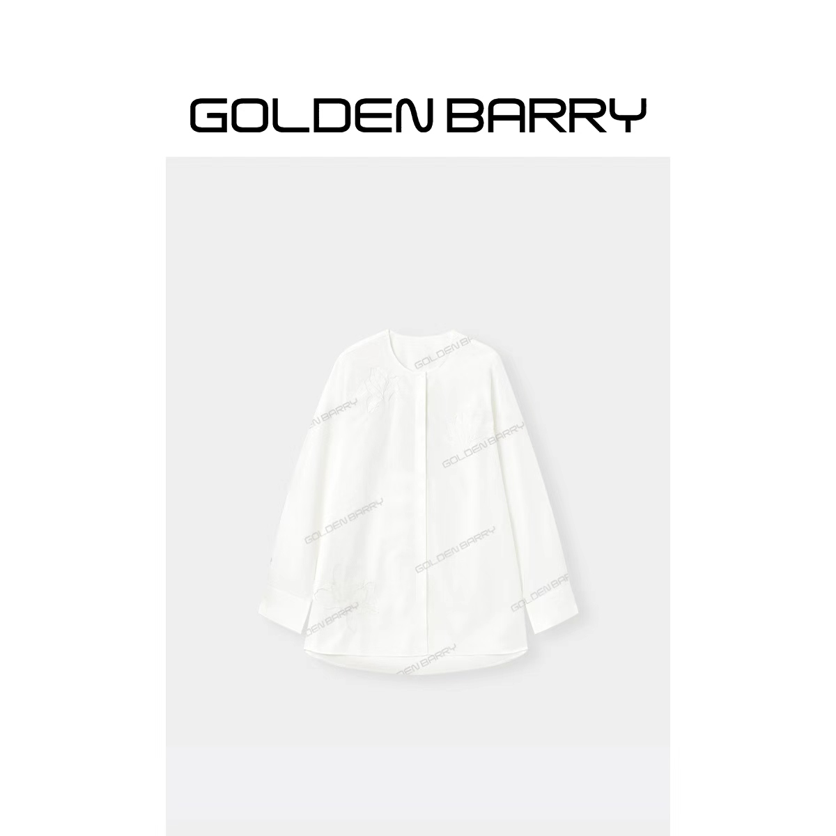 GOLDENBARRY|212674玉兰花刺绣衬衫