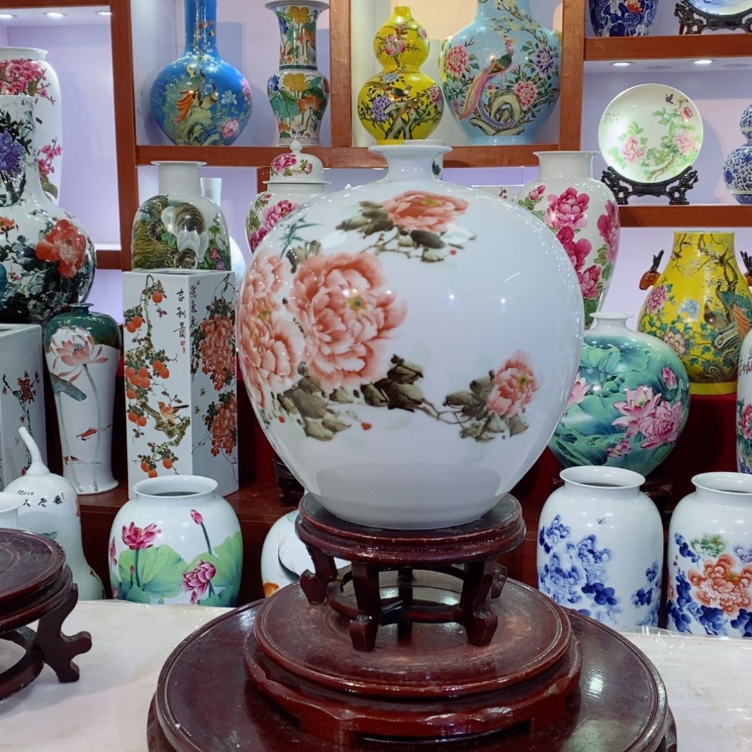 瓶景德镇陶瓷手绘