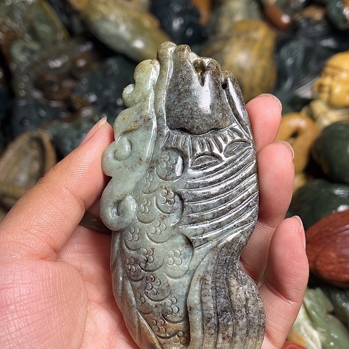 岫岩河磨玉（透闪石质玉）未镶嵌挂件