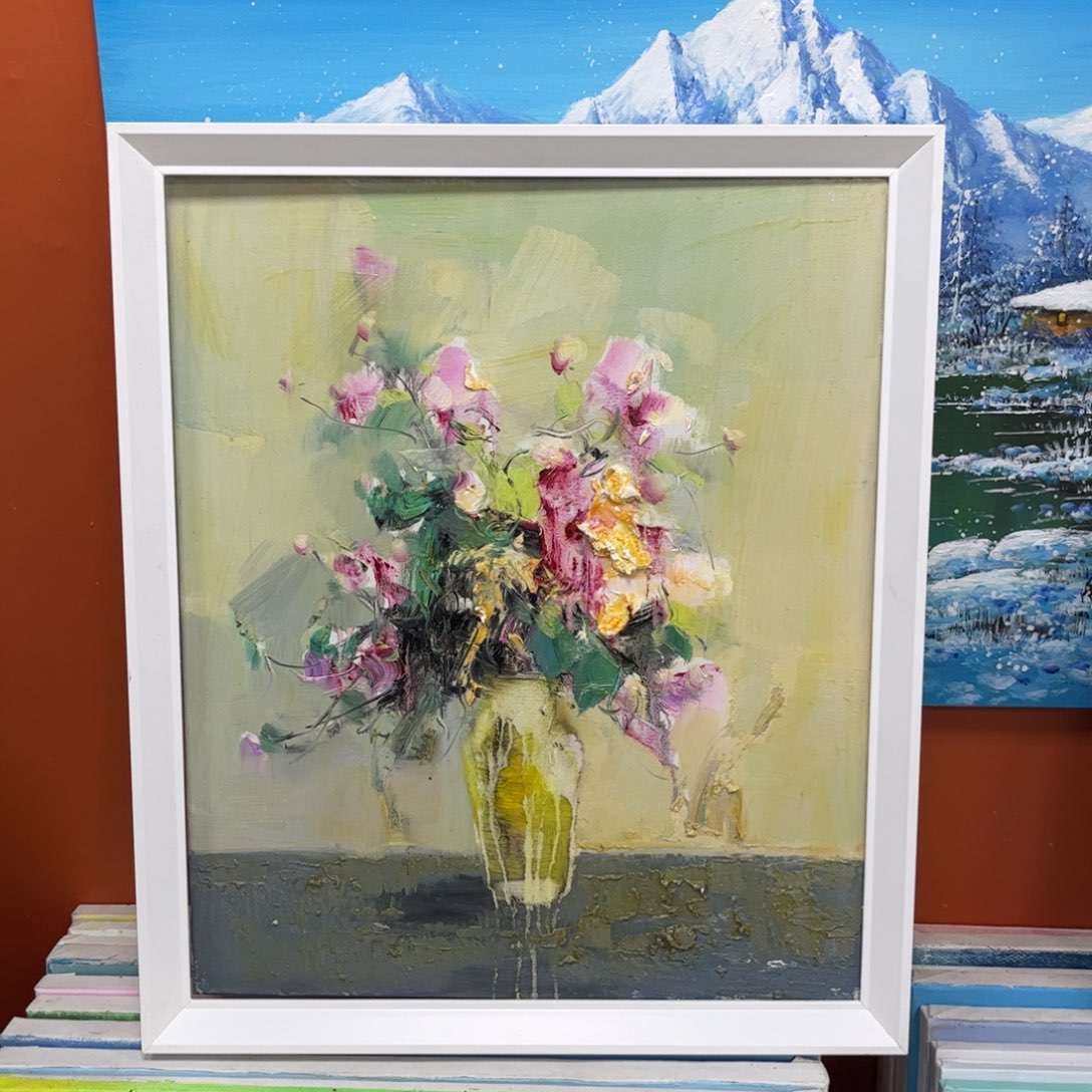 手工手绘精品油画50+60厘米
