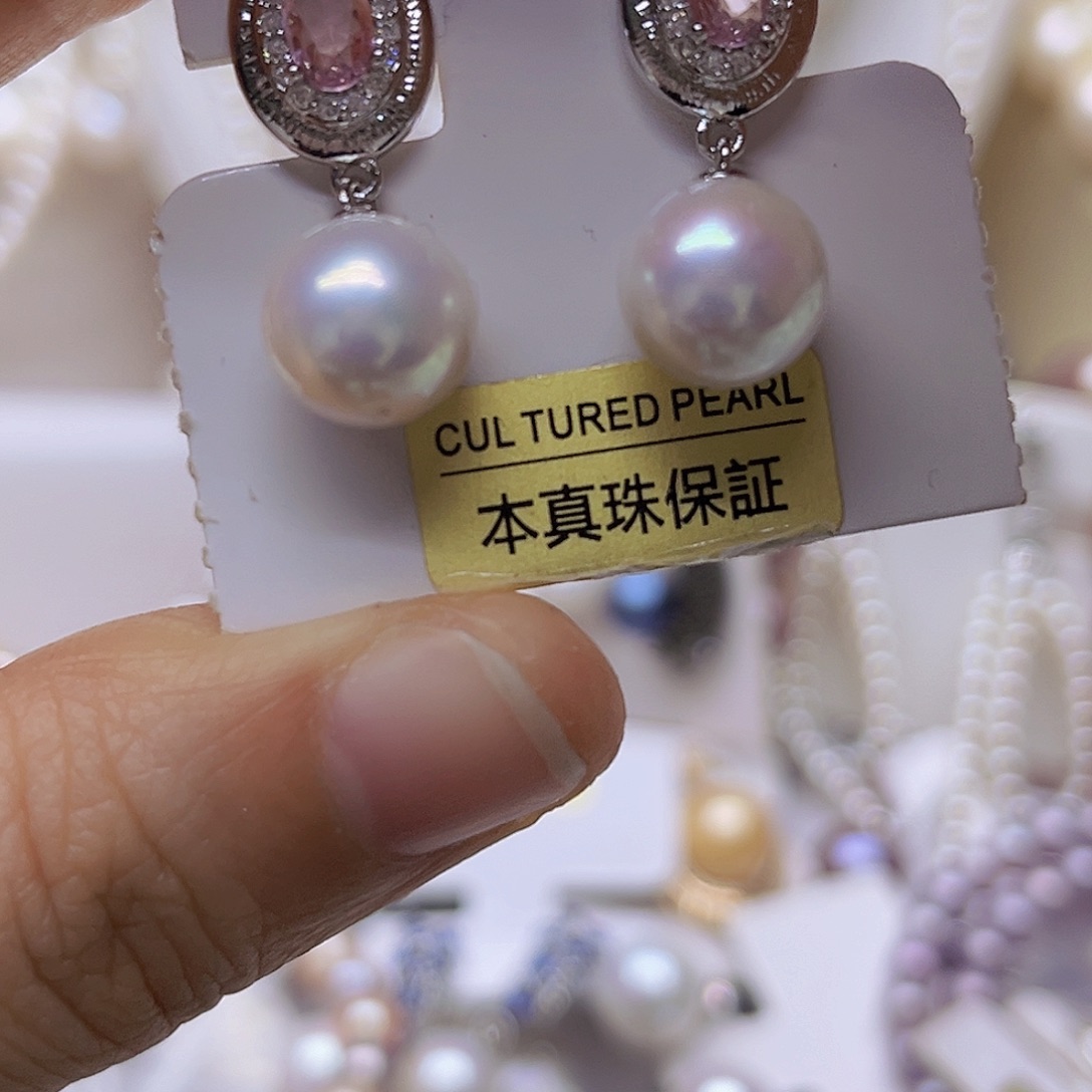 吊坠或者耳钉银S925镶嵌淡水珍珠