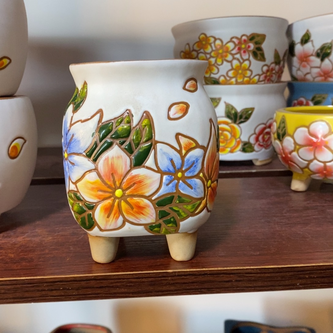 红陶韩式多肉植物花盆