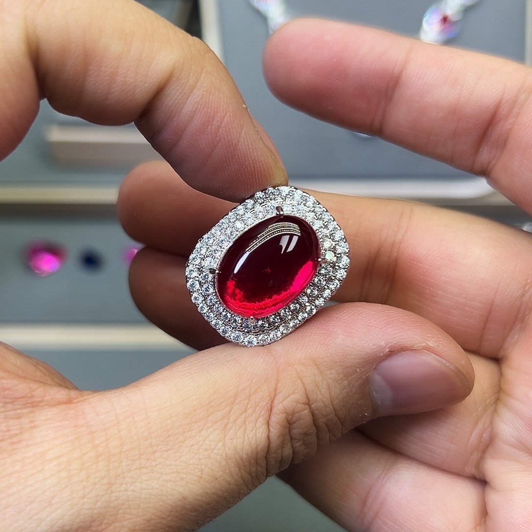 戒指合金红宝石2838、