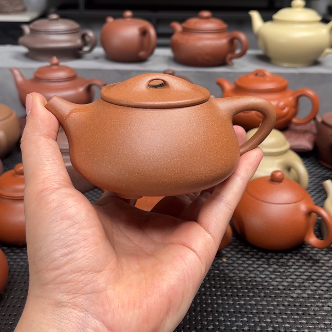 紫砂茶壶丛**人紫砂紫砂五彩段