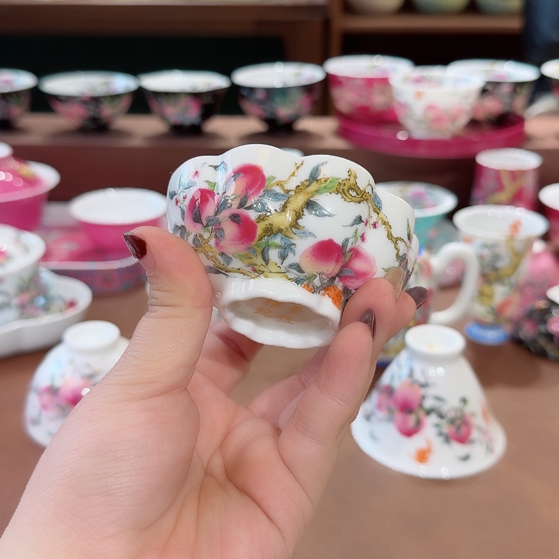 珐琅彩主人杯茶具套装