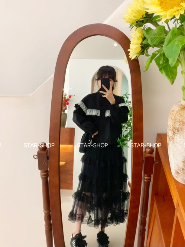 ｛柏林往事｝蕾丝边 简约 韩系风衣外套