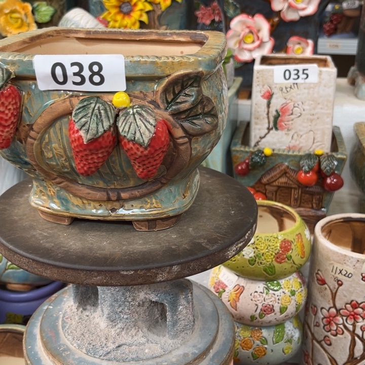 紫砂花盆粗陶材质多肉花盆