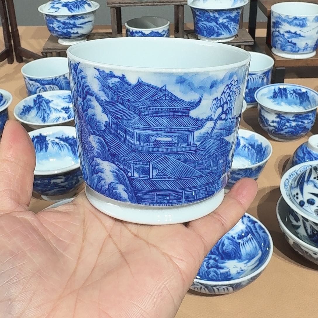 景德镇纯手绘荣天杯