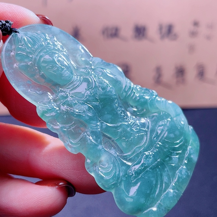 翡翠吊坠(不含链)银S925镶嵌