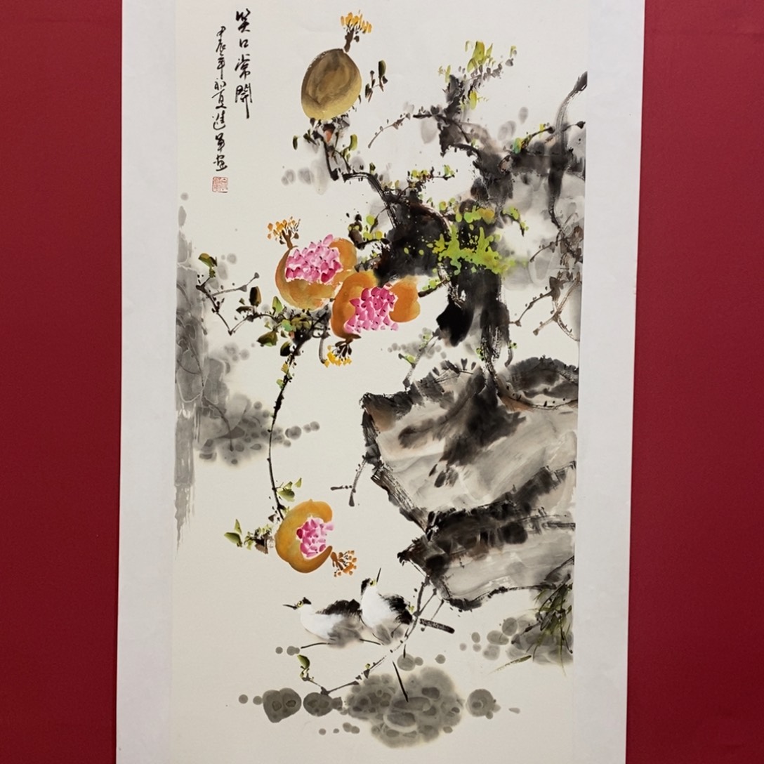 国画文进军三尺精品画作