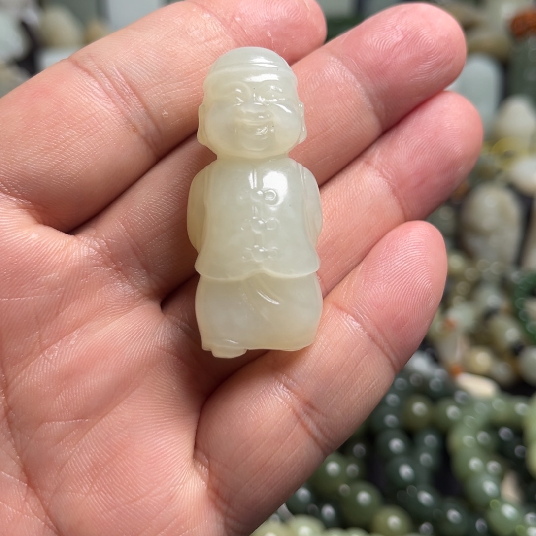 和田玉（青白玉）未镶嵌吊坠(不含链)