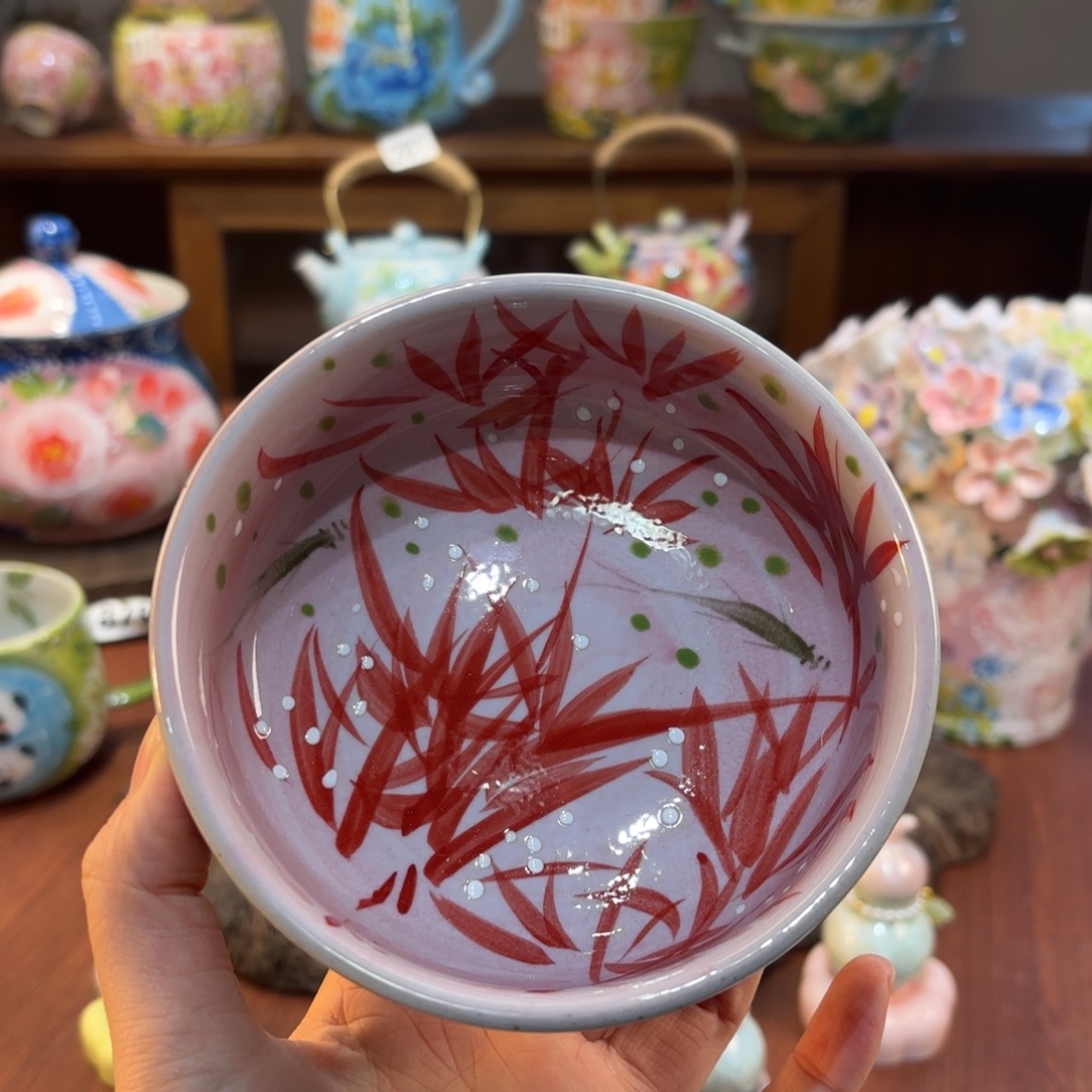 景德镇手绘高温釉下彩陶瓷茶具