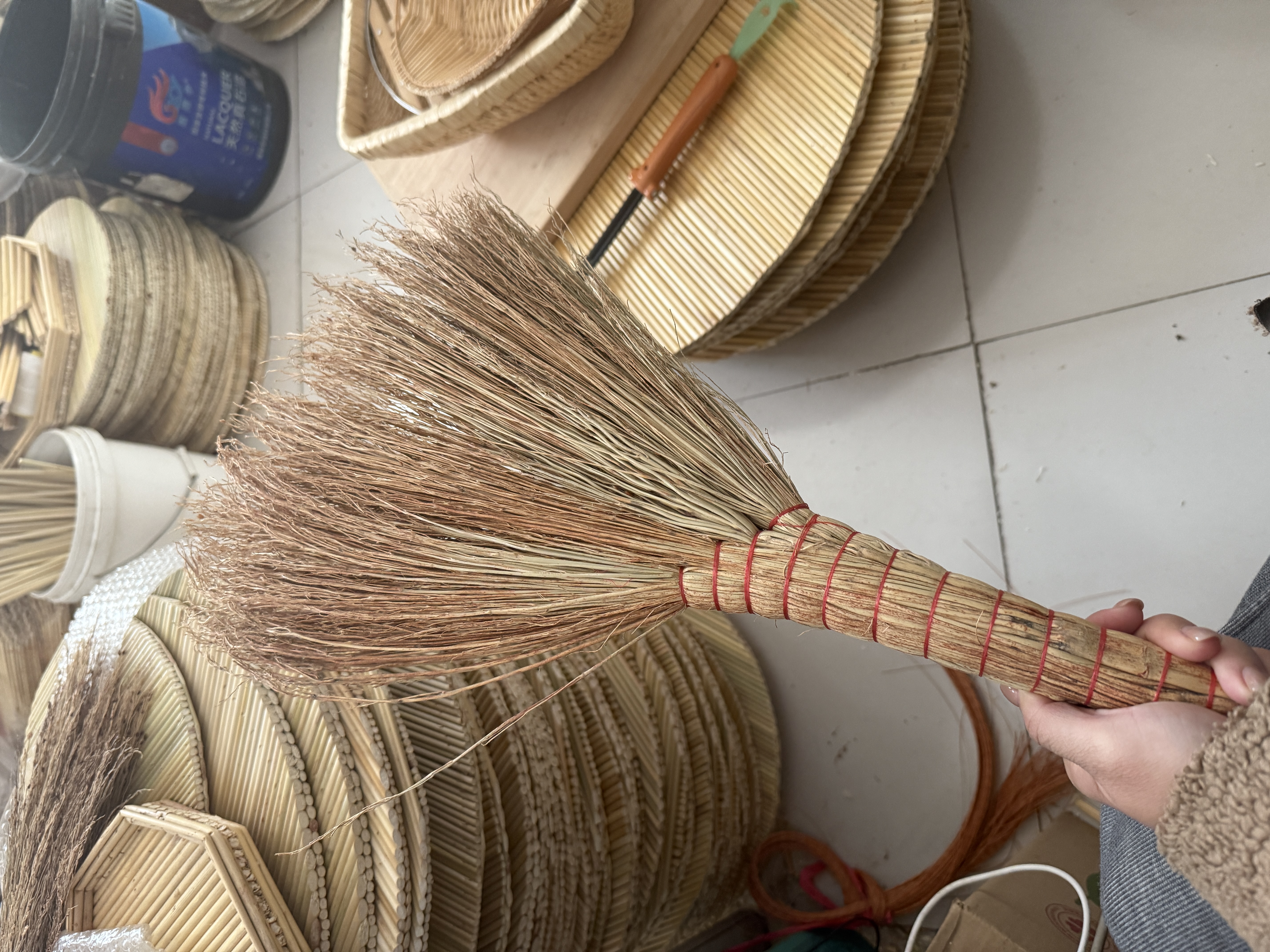 黄金丝高粱苗炕笤帚