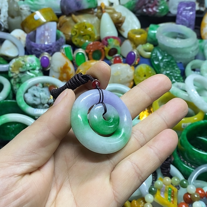 颈饰未镶嵌翡翠缅甸翡翠首饰配饰