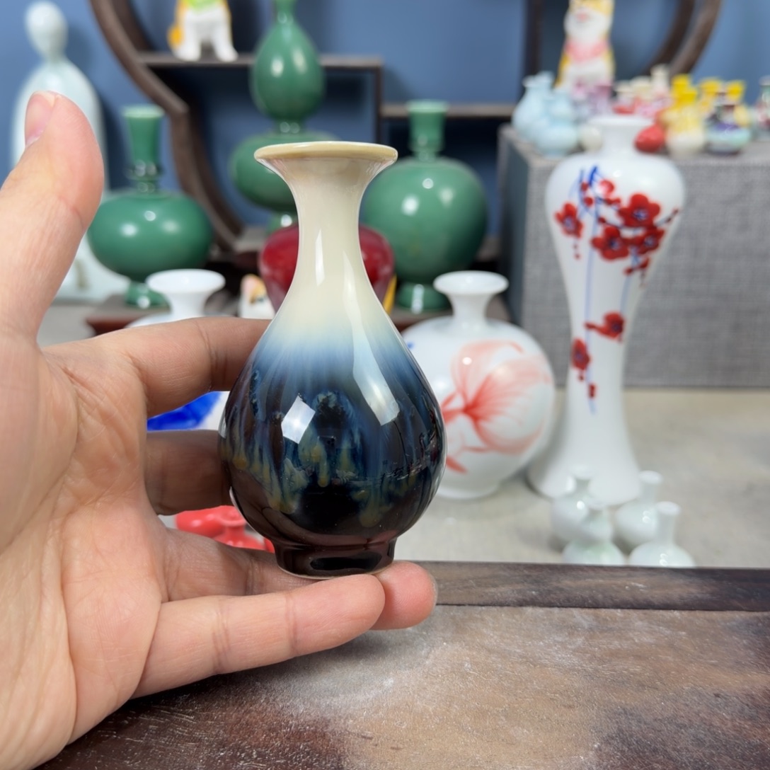陶瓷手工小花器摆件