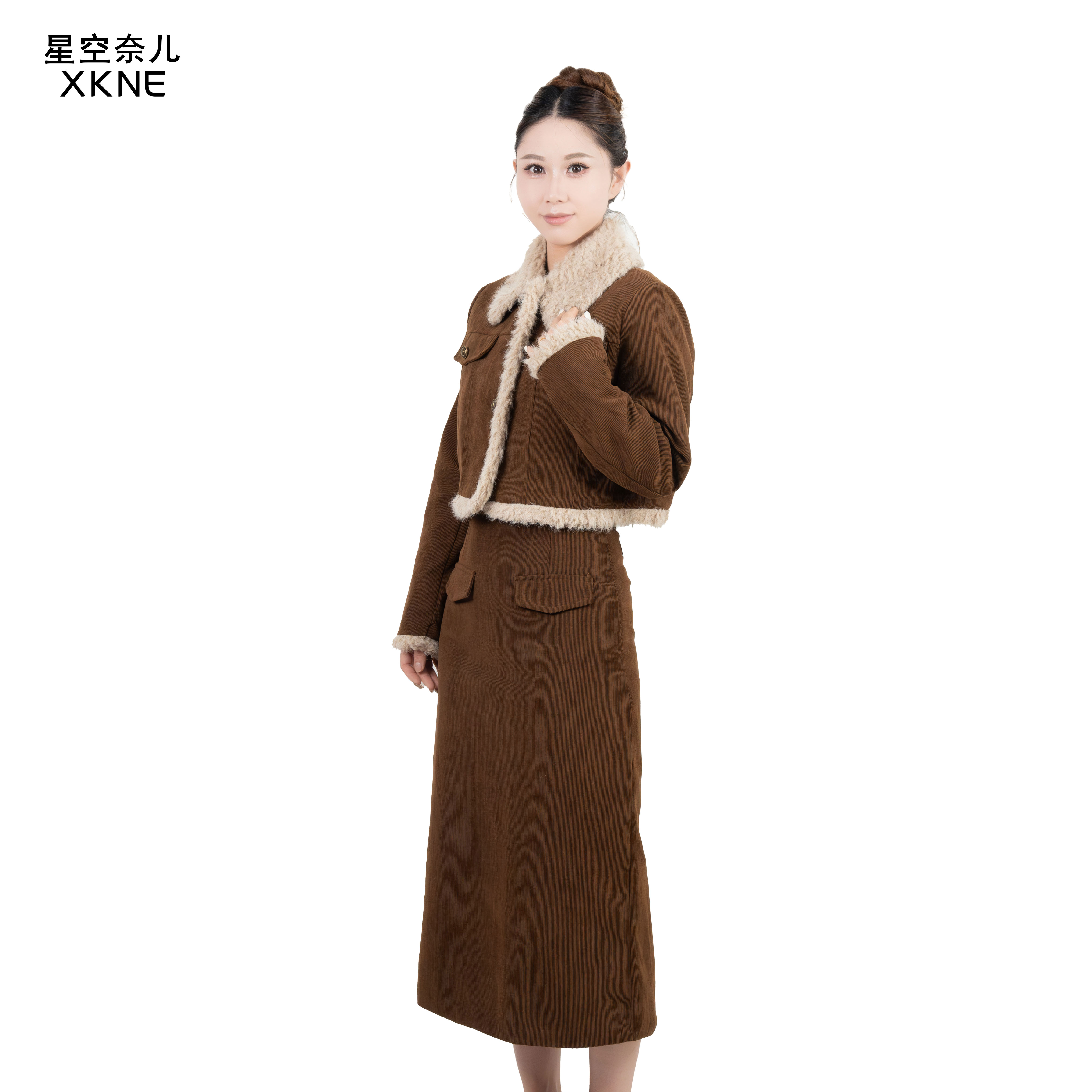 A301-A400快时尚品牌女装瞎卖时尚显瘦百搭秋冬气质设计感长袖